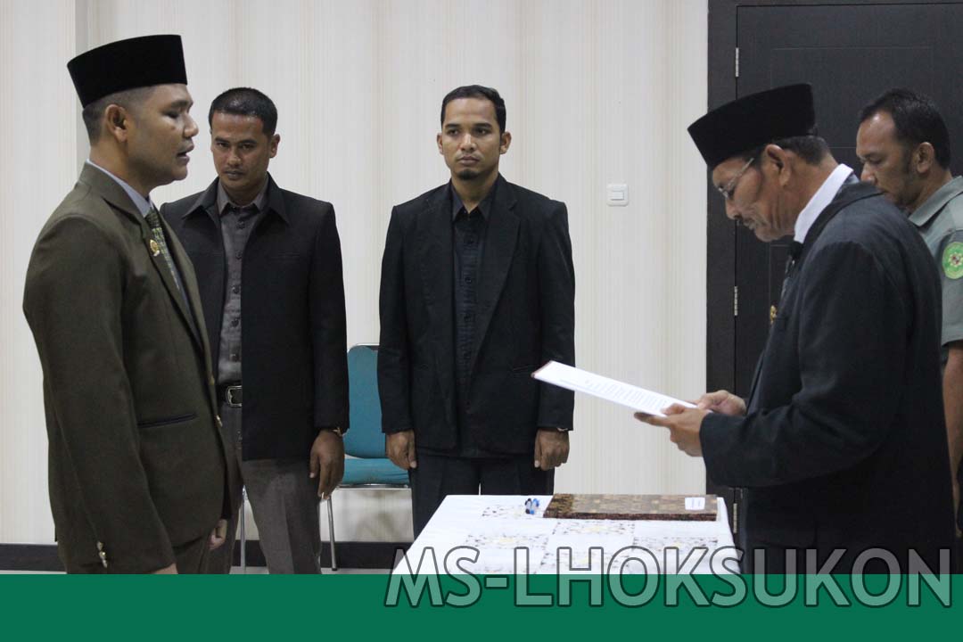 Pelantikan Kasubbag PTIP Mahkamah Syar’iyah Lhoksukon
