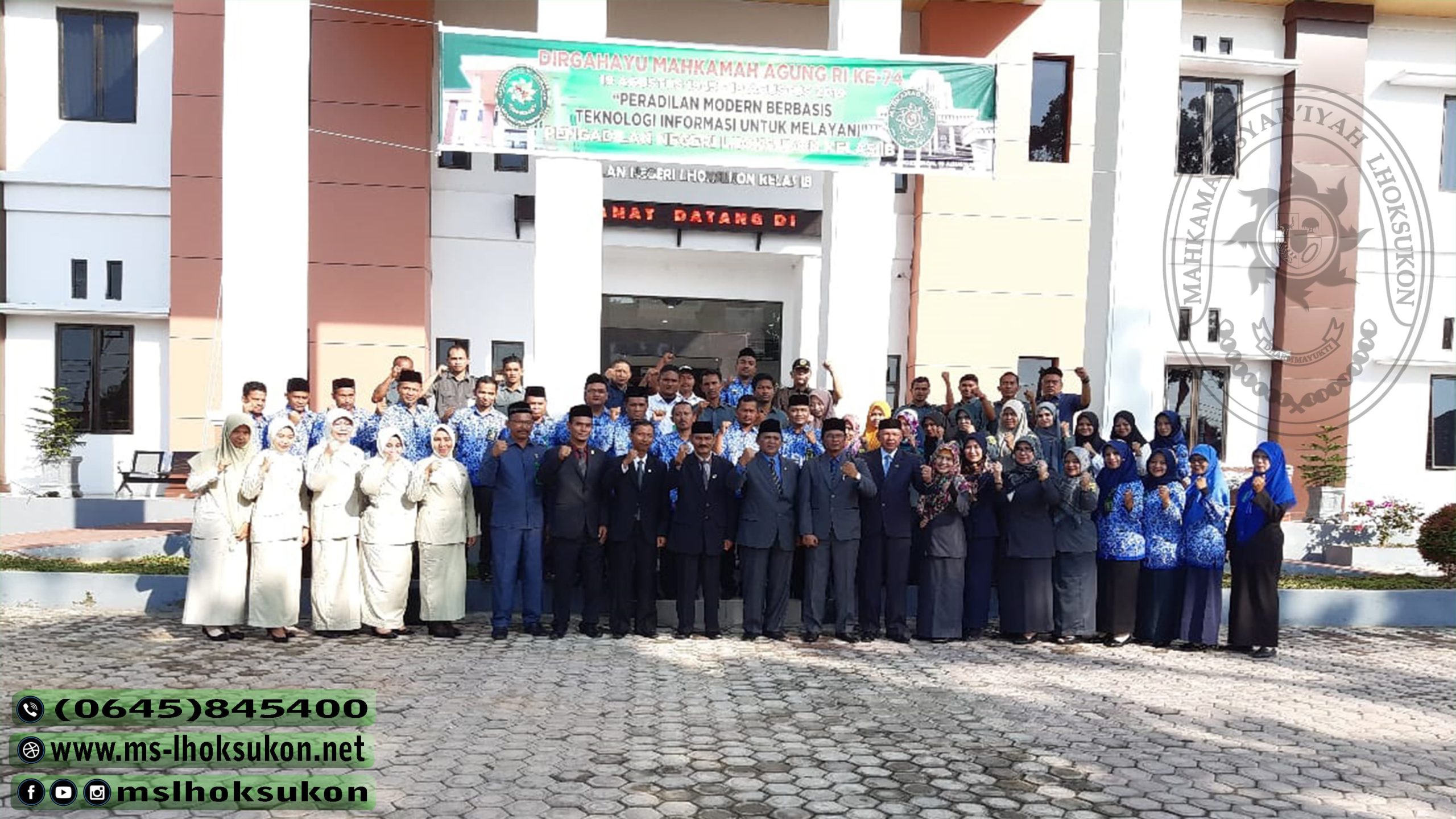 Pelaksanaan Upacara Gabungan HUT Mahkamah Agung RI
