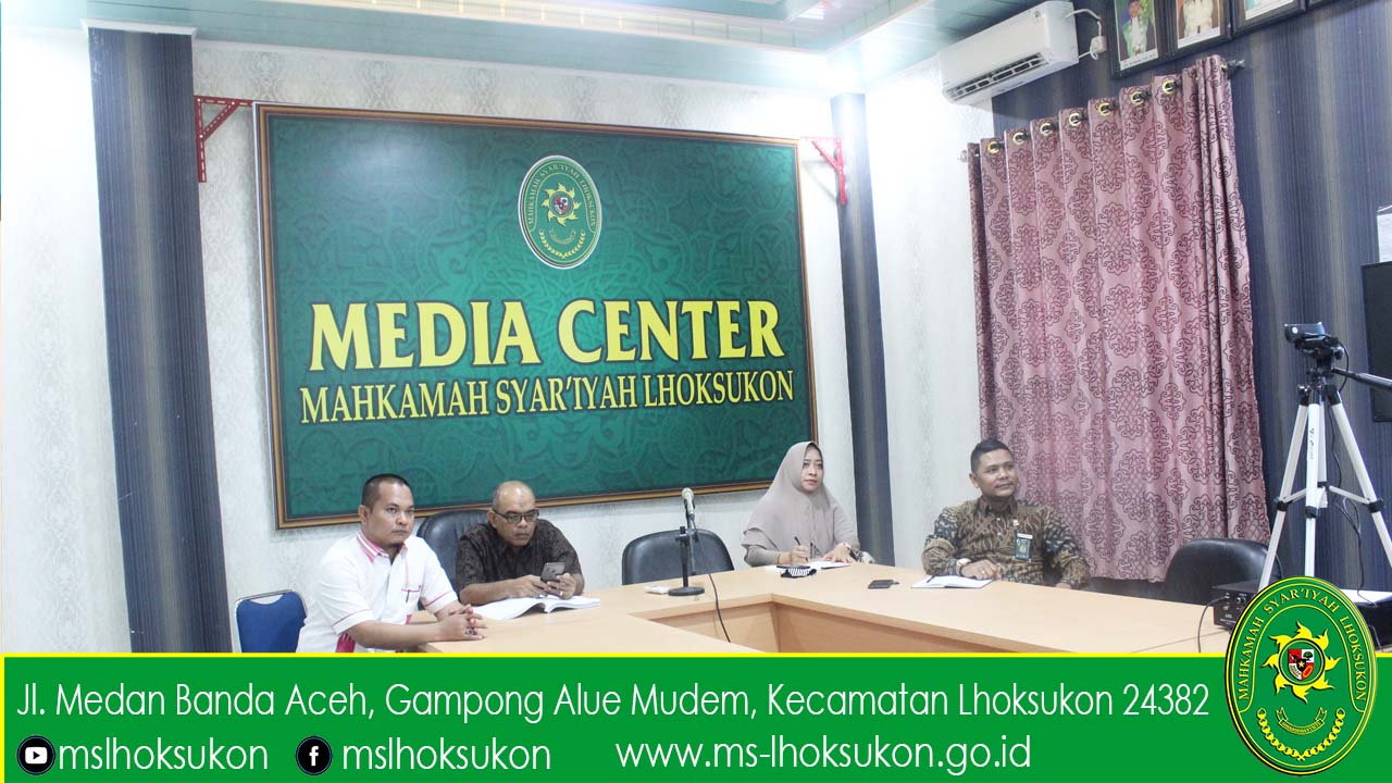 Hakim dan ASN MS Lhoksukon Mengikut Webinar Beasiswa LPDP