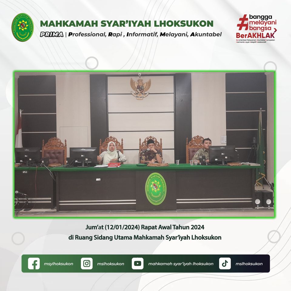 Rapat Umum Awal Tahun 2024 MS Lhoksukon