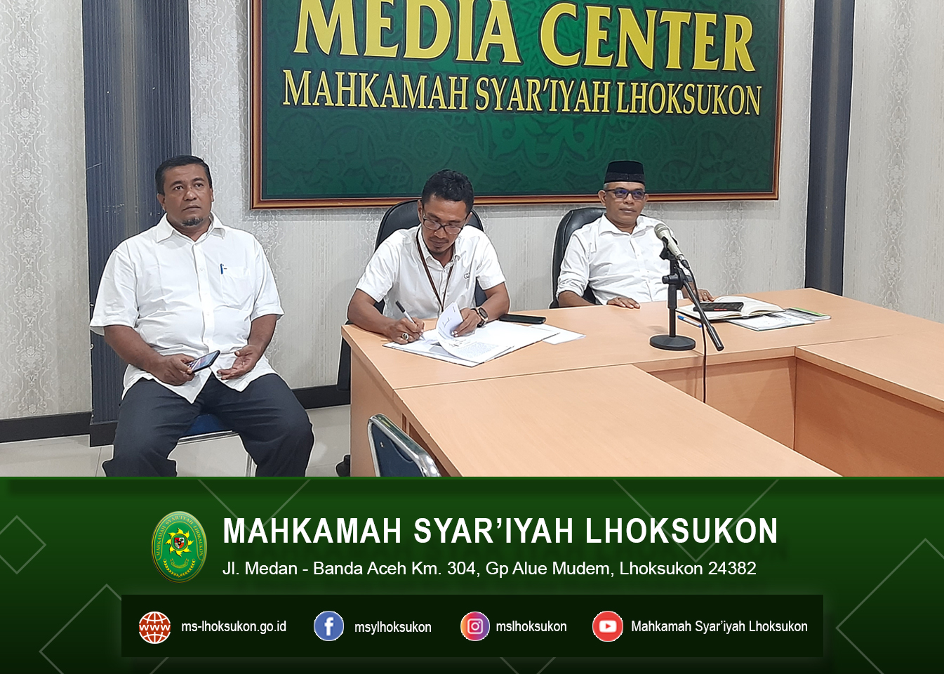 MS Lhoksukon Mengikuti Launching Aplikasi E-BIMA