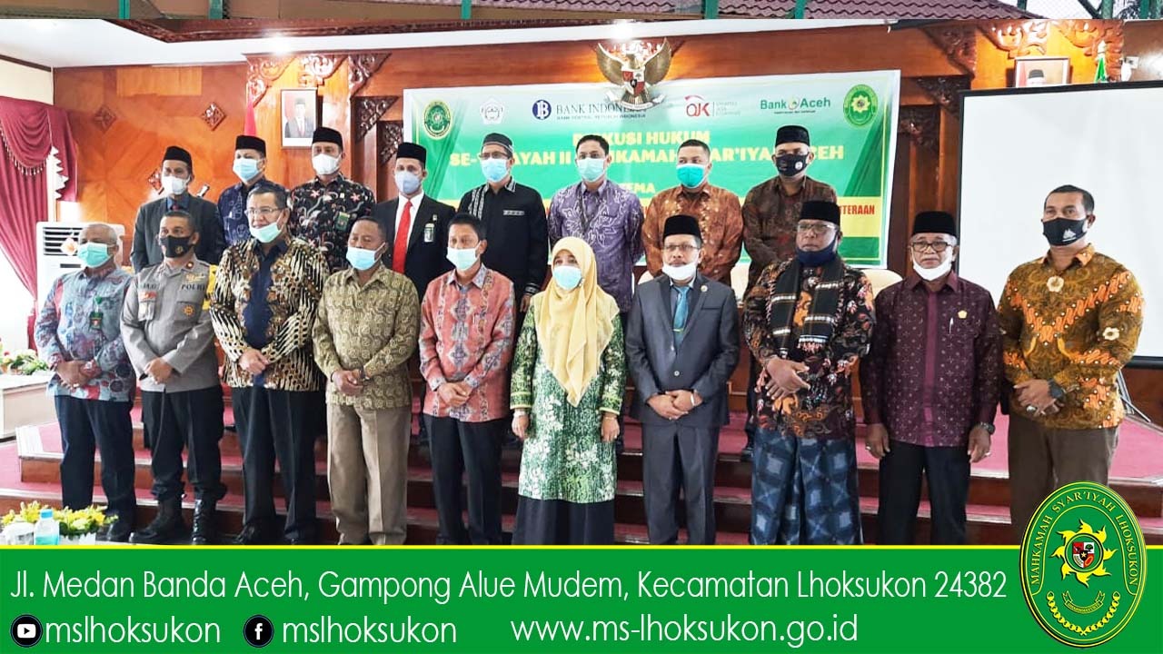 Hakim dan Pejabat Kepaniteraan mengikuti acara Diskusi Hukum Lembaga Keuangan Syariah