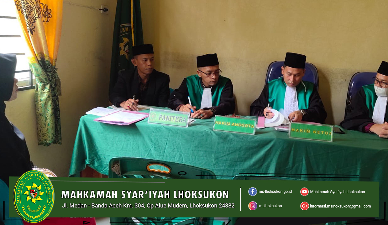 MS Lhoksukon Melaksanakan Sidang diluar Gedung
