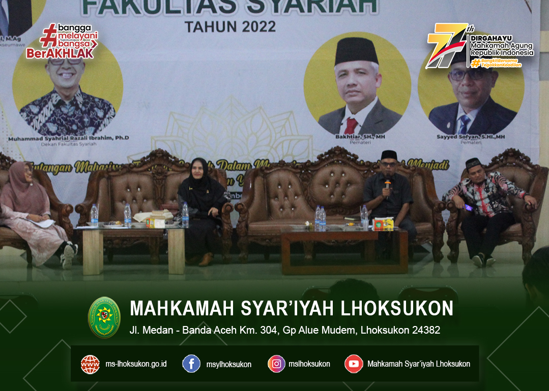 Kuliah Umum oleh Ketua MS Lhoksukon di Fakultas Hukum IAIN Lhokseumawe