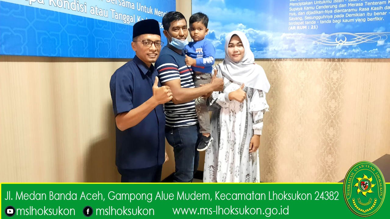 Mediator MS Lhoksukon berhasil mendamaikan Para Pihak