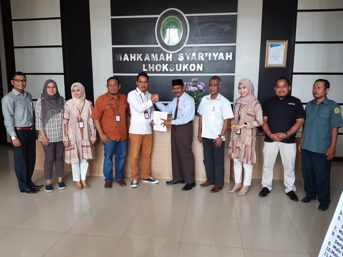 Penandatanganan MoU Mahkamah Syar’iyah Lhoksukon dengan BRI Syariah