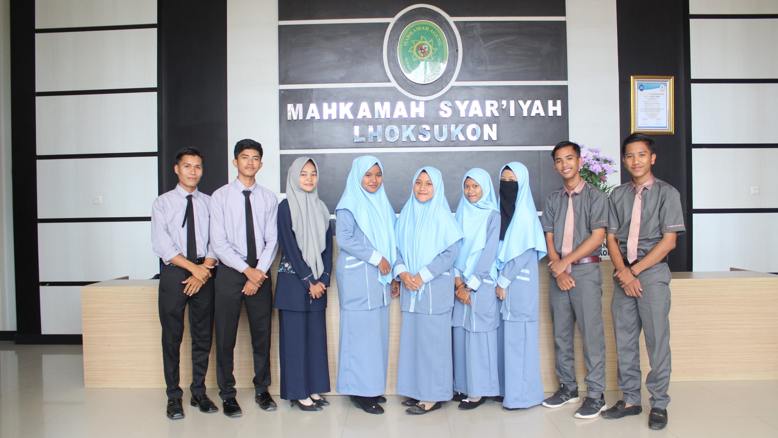 Mahkamah Syar’iyah Lhoksukon menerima 9 mahasiswa OJT
