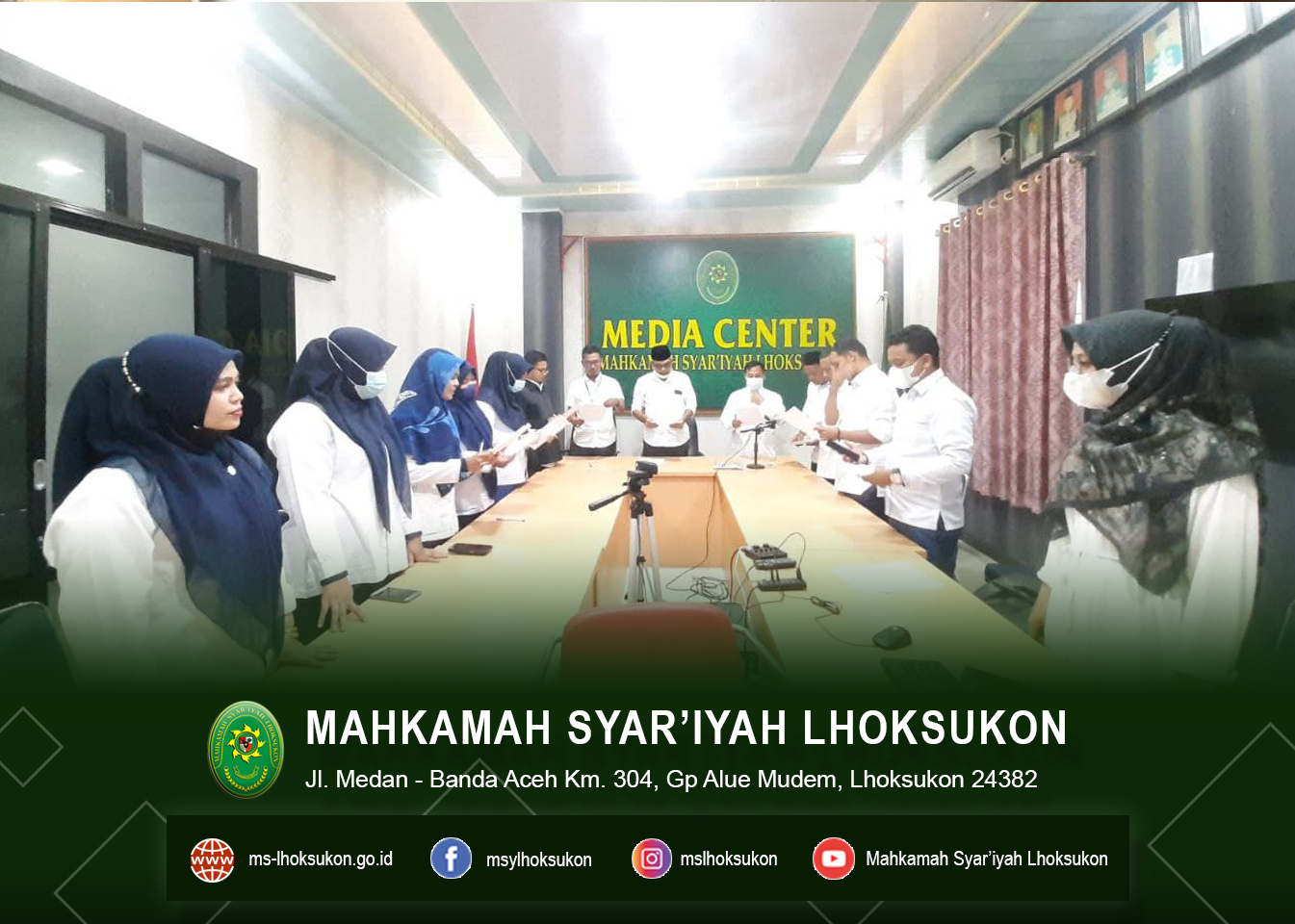 Penandatanganan Pakta Integritas MS Lhoksukon Tahun 2022