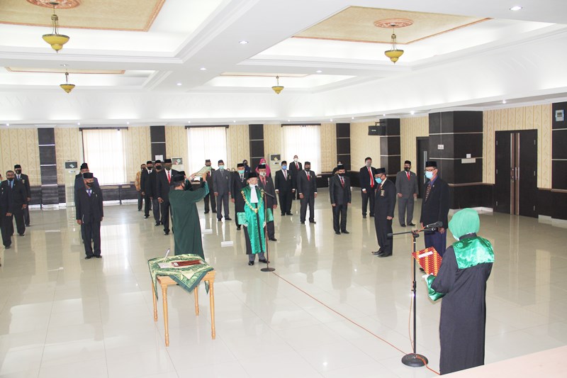 Ketua Mahkamah Syar’iyah Lhoksukon Menghadiri Pelantikan Wakil Ketua MS Aceh