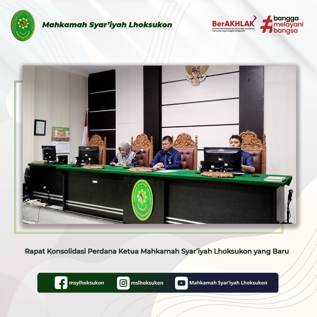 Rapat Perkenalan dan Konsolidasi dengan Ketua Baru MS Lhoksukon