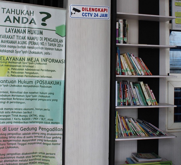 Pojok Baca Mahkamah Syar'iyah Lhoksukon