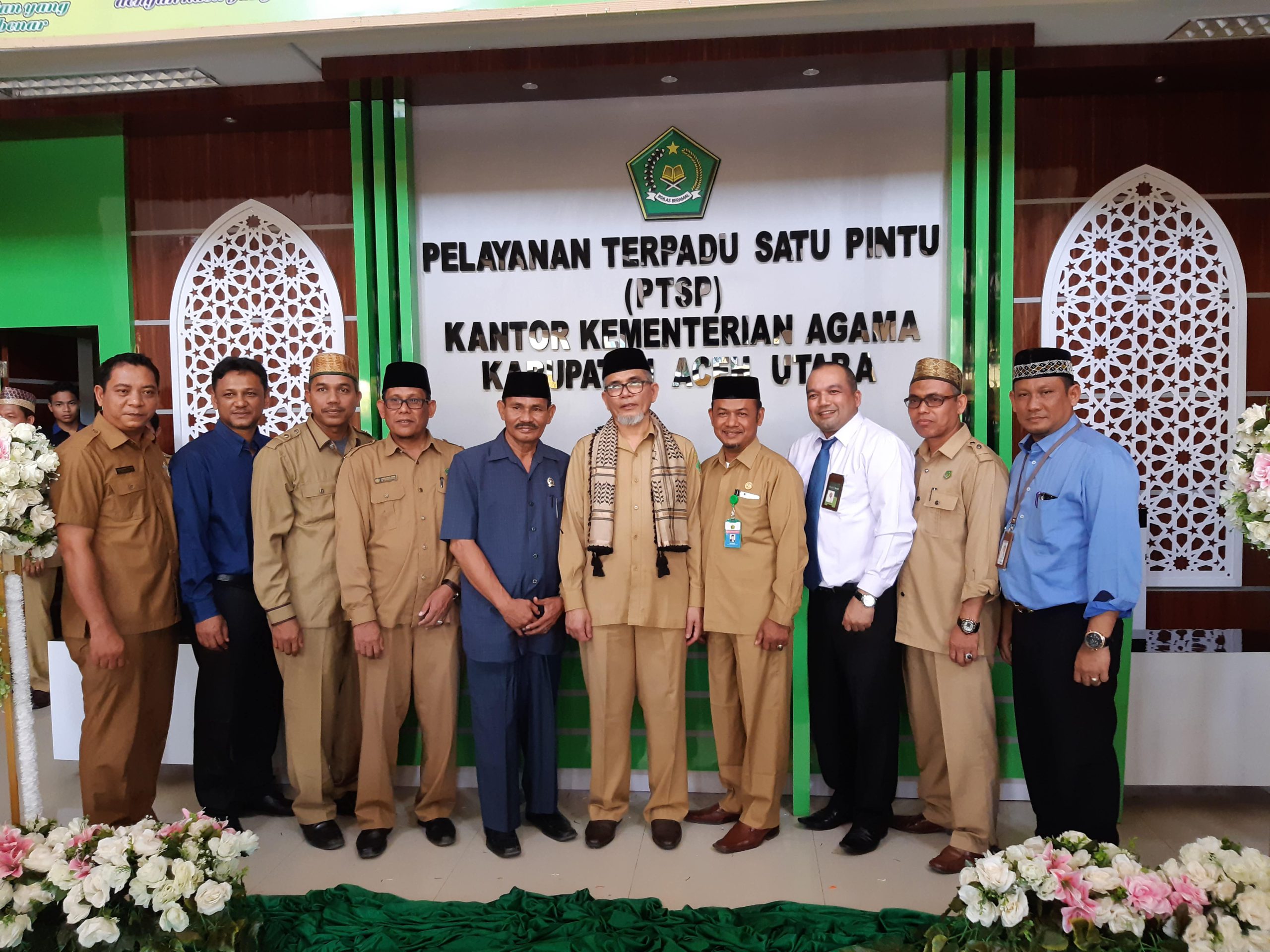 Ketua MS Lhoksukon menghadiri Launching PTSP KanKemenag Aceh Utara