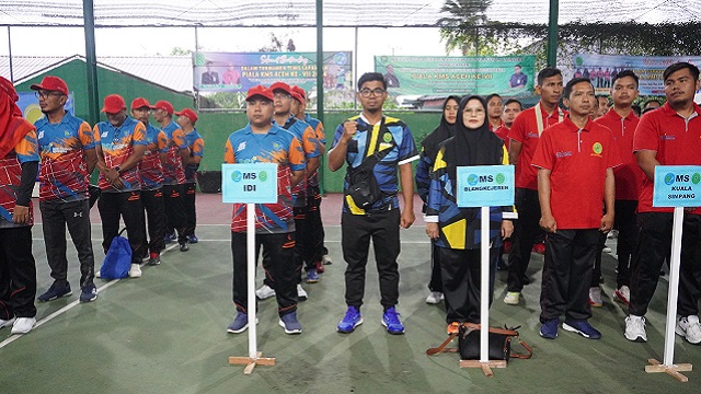 Kontingen Mahkamah Syar'iyah Lhoksukon mengikuti turnamen PTWP Piala KMS Aceh CUP yang ke VII_1