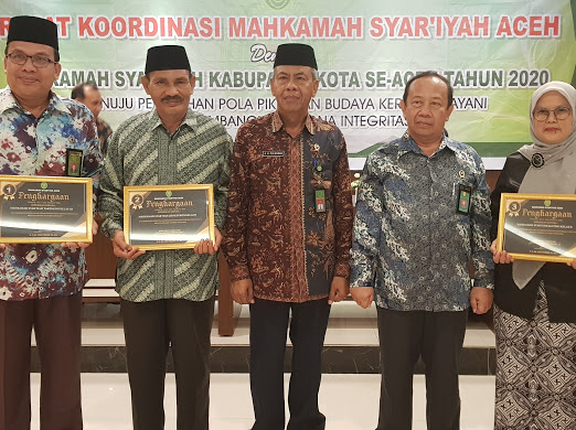 Hasil Rakor MS se-Aceh MS Lhoksukon Mendapatkan 4 Penghargaan