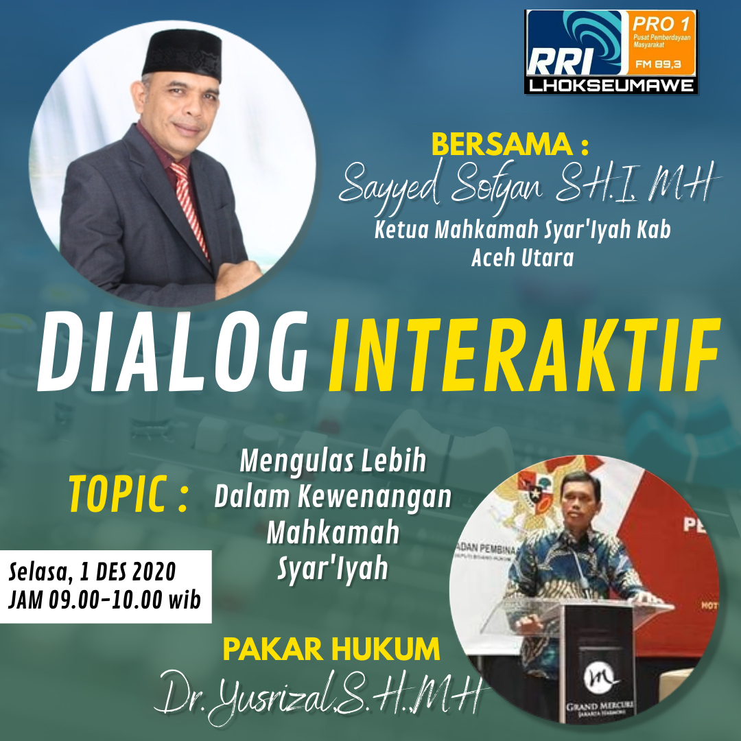 Ketua MS Lhoksukon Mengudara di RRI Lhokseumawe