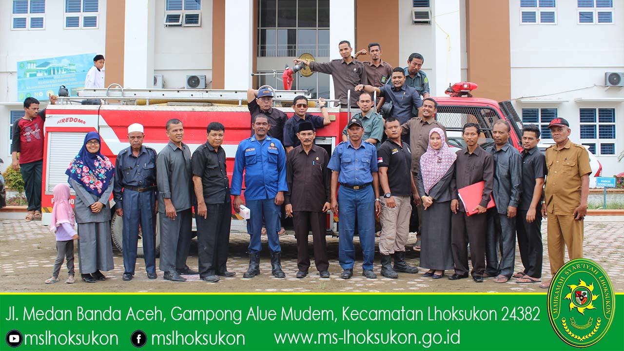 Mahkamah Syar’iyah Lhoksukon melakukan Simulasi Tanggap Bencana