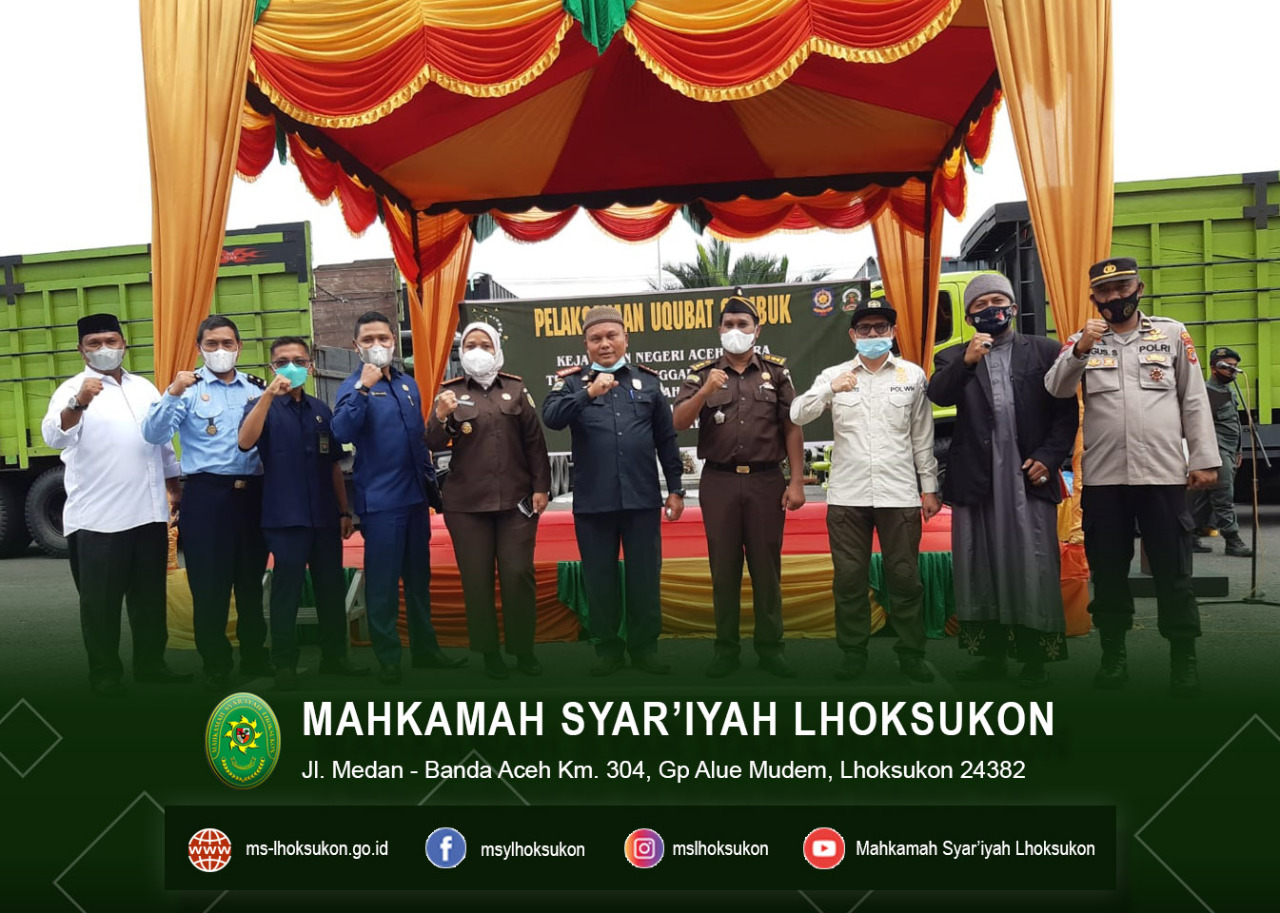Ketua MS Lhoksukon menghadiri Pelaksanaan Uqubat Cambuk