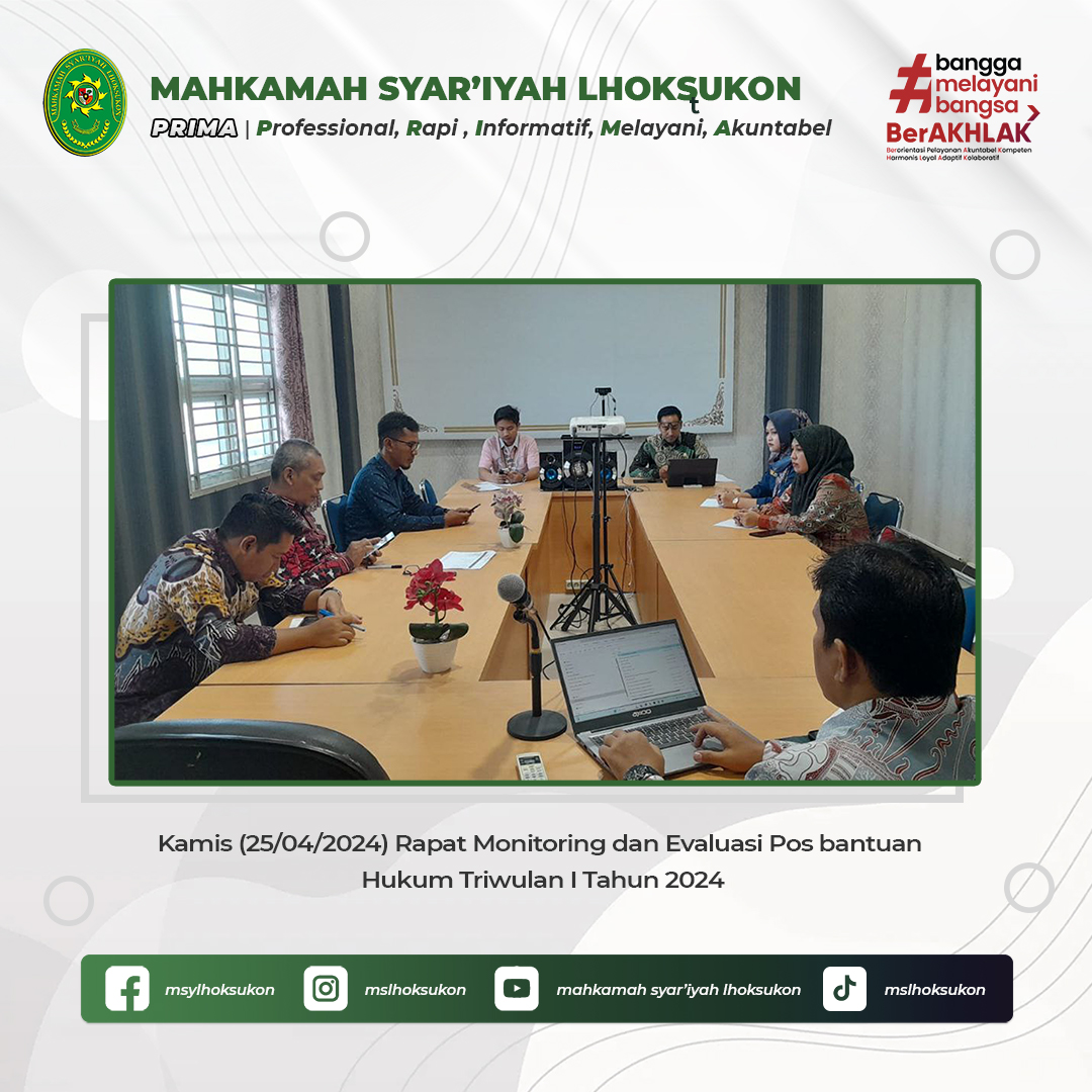 Rapat Monitoring Posbakum TW I