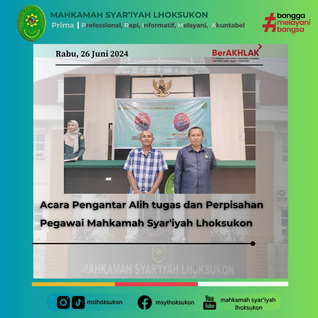 acara pengantar alih tugas pak asep