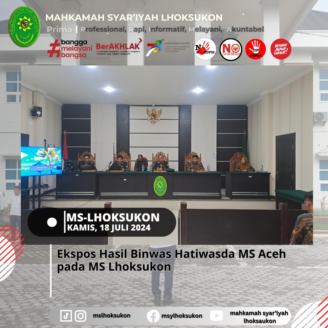 ekspos Hasil Binwas Htiwasda MS Aceh
