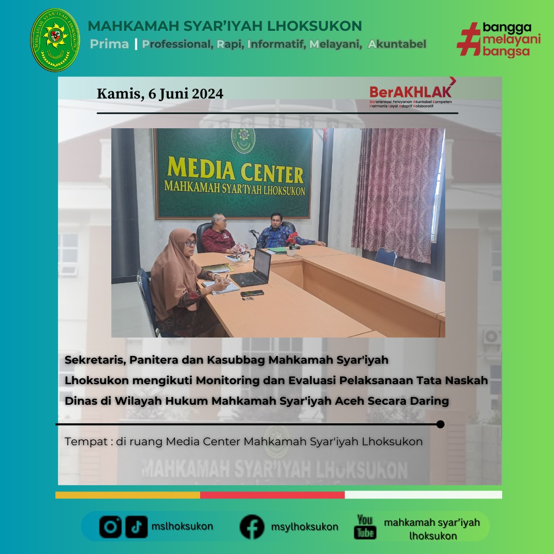 monev Pelaksanaan tata naskah dinas