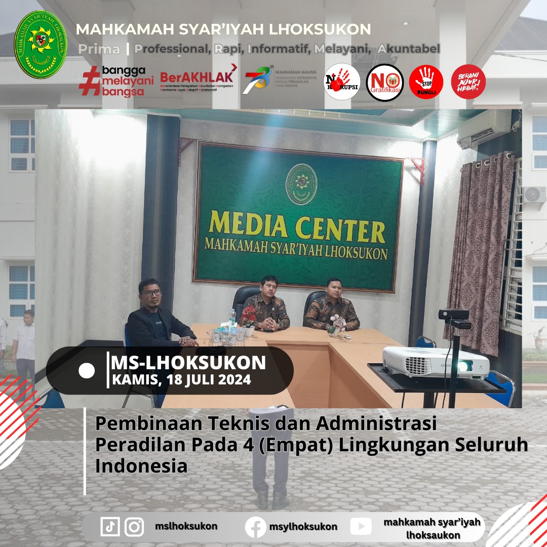 PEMBINAAN TEKNIS DAN ADMINISTRASI PERADILAN1