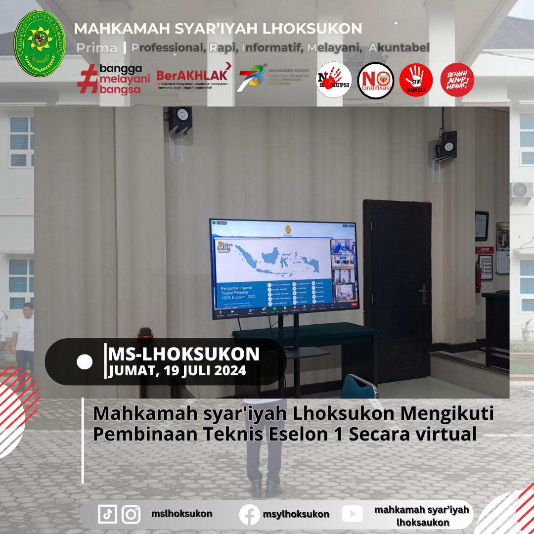 Pembinaan teknis Eselon1