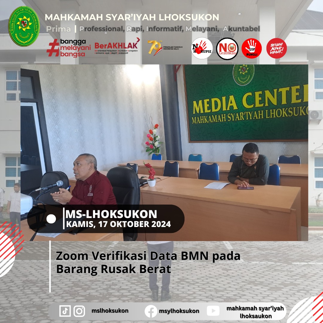 Zoom Verifikasi Data BMN Pada Barang Rusak Berat