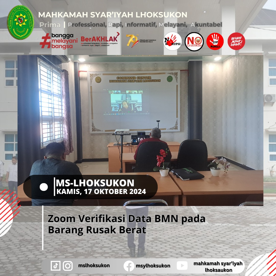 Zoom Verifikasi Data BMN Pada Barang Rusak Berat