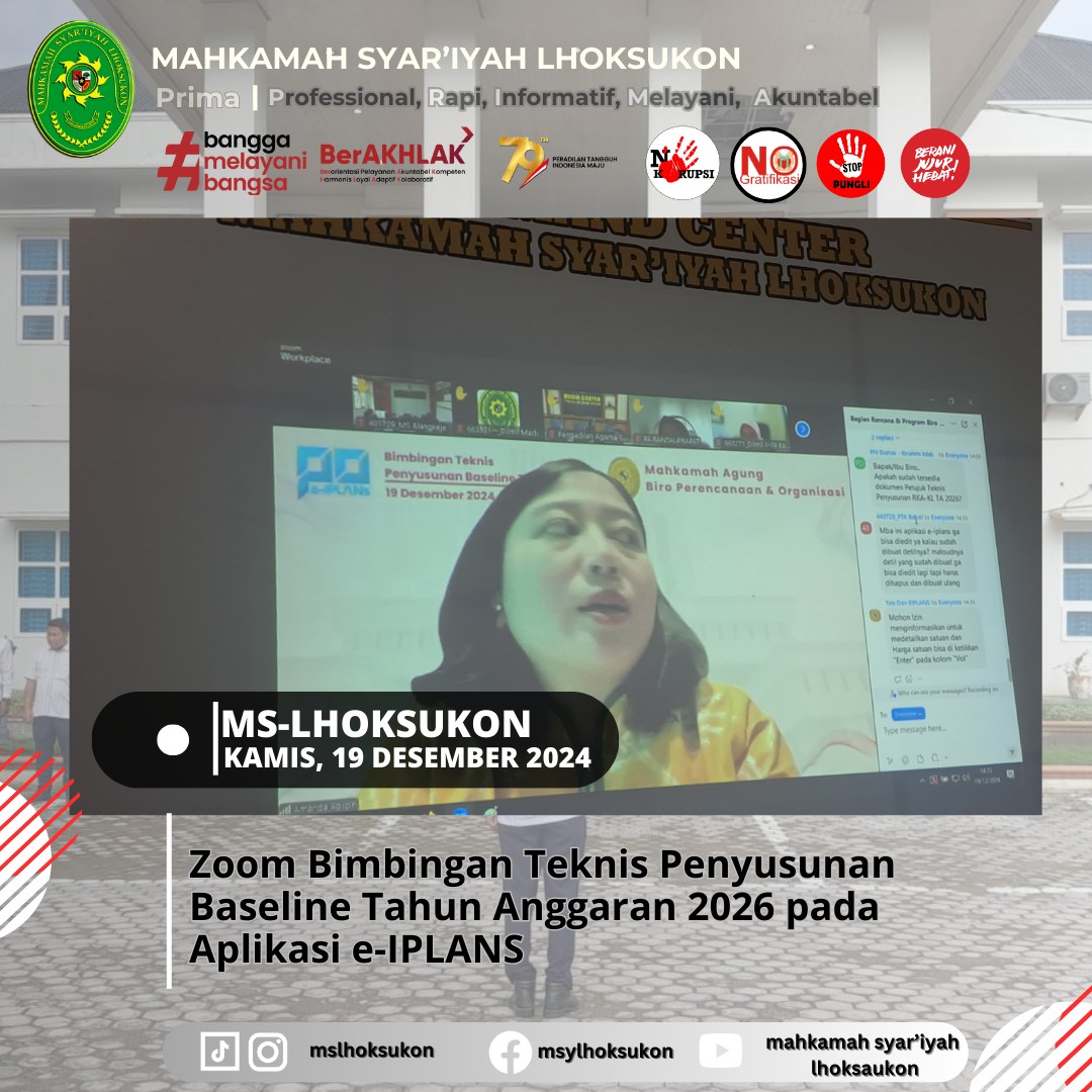 Zoom Bimbingan Teknis Penyusunan Baseline Tahun Anggaran 2026 pada Aplikasi e-IPLANS1