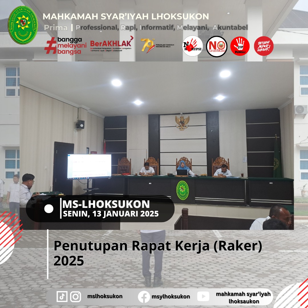 Penutupan Rapat Kerja (Raker) 2025