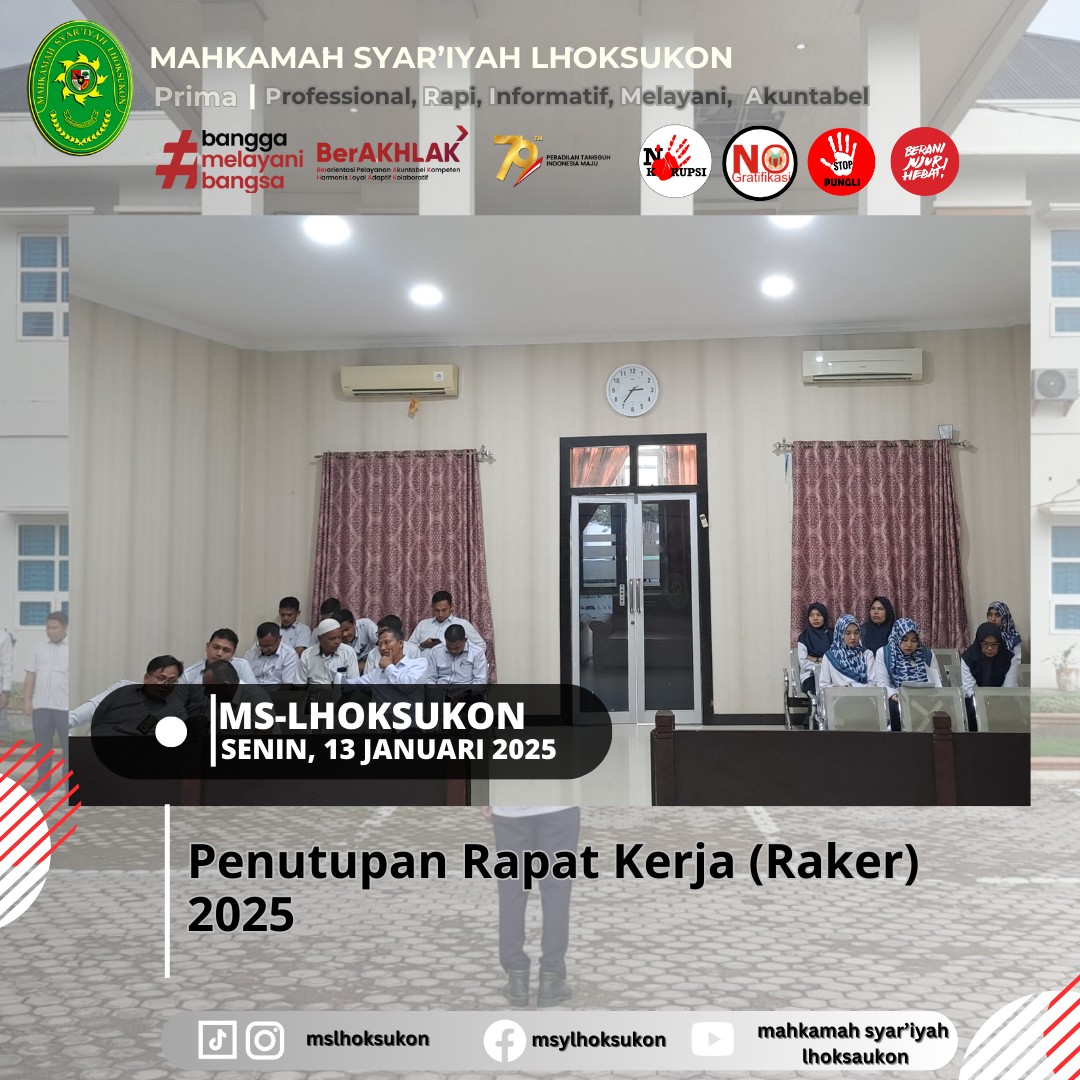 Penutupan Rapat Kerja (Raker) 2025