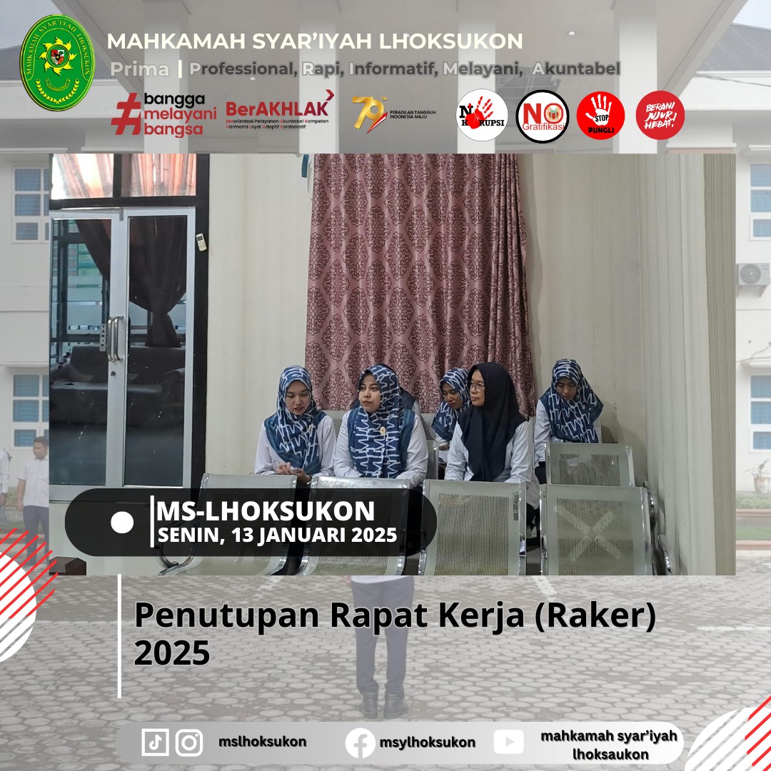 Penutupan Rapat Kerja (Raker) 2025