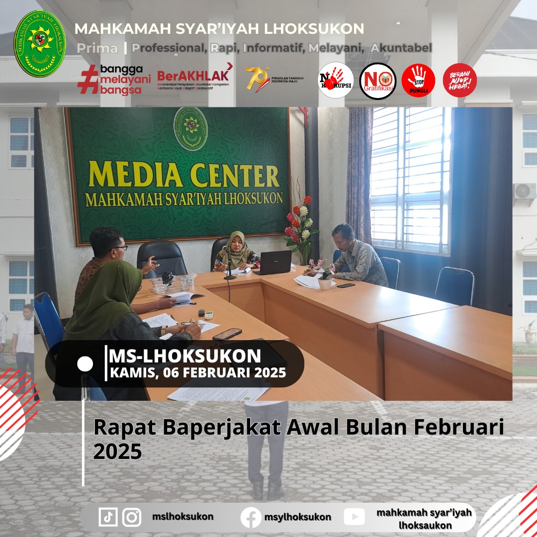 Rapat Baperjakat Awal Bulan Februari 2025