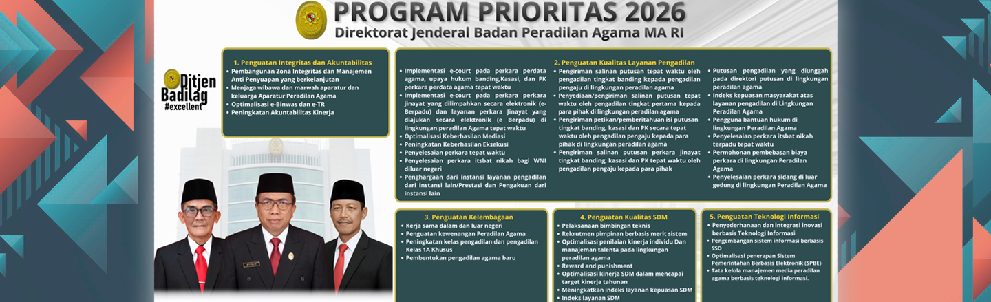 Program Prioritas Dirjen Badilag 2026